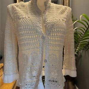 Coldwater Creek Ivory Knit Top